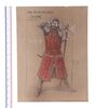 Lot #542 - DOCTOR WHO: THE TIME WARRIOR (T.V. SERIES, 1973) - Hand-drawn James Acheson "Irongron" and "Bloodaxe" Costume Designs - 14
