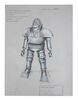 Lot #544 - DOCTOR WHO: ROBOT (T.V. SERIES, 1975) - Pair of Hand-drawn James Acheson Robot Designs - 2