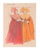 Lot #546 - DOCTOR WHO: THE DEADLY ASSASSIN (T.V. SERIES, 1976) - Pair of Hand-painted James Acheson Time Lord Costume Designs - 2
