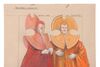 Lot #546 - DOCTOR WHO: THE DEADLY ASSASSIN (T.V. SERIES, 1976) - Pair of Hand-painted James Acheson Time Lord Costume Designs - 3