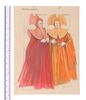 Lot #546 - DOCTOR WHO: THE DEADLY ASSASSIN (T.V. SERIES, 1976) - Pair of Hand-painted James Acheson Time Lord Costume Designs - 7
