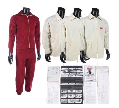 Lot #683 - OCTOPUSSY (1983) - Script, Storyboards, Production Paperwork, and Collection of Crew Clothing