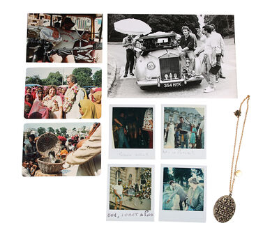 Lot #687 - A VIEW TO A KILL (1985) - Necklace Crew Gift and Seven Behind-the-scenes Photos