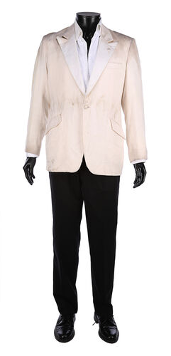 Lot #710 - JOHNNY ENGLISH (2003) - Johnny English's (Rowan Atkinson) Screen-matched Distressed Tuxedo Costume