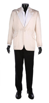 Lot #710 - JOHNNY ENGLISH (2003) - Johnny English's (Rowan Atkinson) Screen-matched Distressed Tuxedo Costume