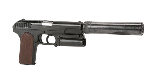 Lot #736 - KINGSMAN: THE SECRET SERVICE (2014) - Stunt Kingsman Pistol with Silencer