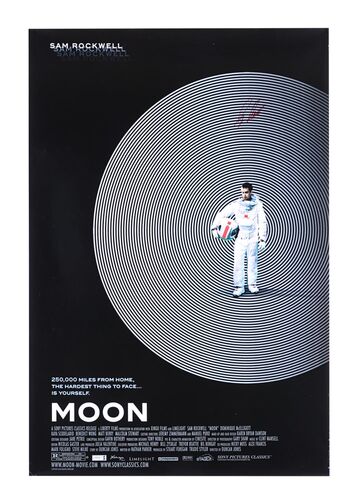 Lot #785 - MOON (2009) - Sam Rockwell Autographed One-sheet Poster