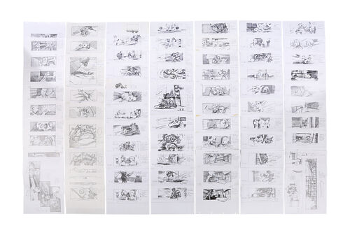 Lot #790 - THE MUMMY (1999) - Stephen Forrest-Smith Hand-drawn Pencil Storyboards