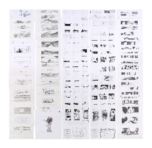 Lot #793 - THE MUMMY RETURNS (2001) - Stephen Forrest-Smith Hand-drawn Pencil-and-ink Storyboards