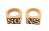 Lot #863 - SONS OF ANARCHY (TV SERIES, 2008-2014) - Jax Teller's (Charlie Hunnam) "SO" and "NS" Rings - 6