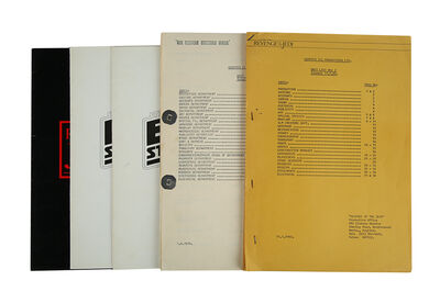 Lot #931 - STAR WARS: ORIGINAL TRILOGY (1977-1983) - Set of Unit Lists and Production Programmes