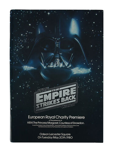 Lot #956 - STAR WARS: THE EMPIRE STRIKES BACK (1980) - Kenny Baker Estate Collection: European Royal Charity Premiere Brochure