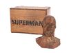 Lot #1030 - SUPERMAN (1978) - Stuart Freeborn Collection: Superman (Christopher Reeve) Special Effects Head and Tea Chest - 3