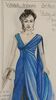 Lot #30 - WONDER WOMAN (2017) - BAFTA Collection: Hand-painted Lindy Hemming Costume Design for Wonder Woman's (Gal Gadot) Schloss Party Dress - 2