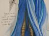 Lot #30 - WONDER WOMAN (2017) - BAFTA Collection: Hand-painted Lindy Hemming Costume Design for Wonder Woman's (Gal Gadot) Schloss Party Dress - 4