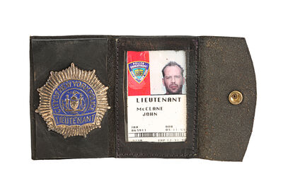 Lot #82 - DIE HARD WITH A VENGEANCE (1995) - John McClane (Bruce Willis) Police Badge and Photo ID