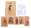 Lot #382 - TIME BANDITS (1981) - Six Hand-painted Costume Designs and Sketch