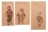 Lot #382 - TIME BANDITS (1981) - Six Hand-painted Costume Designs and Sketch - 2