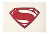 Lot #758 - MAN OF STEEL (2013) - Superman (Henry Cavill) Chest Emblem, Unfinished Belt Buckle, Suit Fabric Samples and Unpainted Rib Motifs - 2