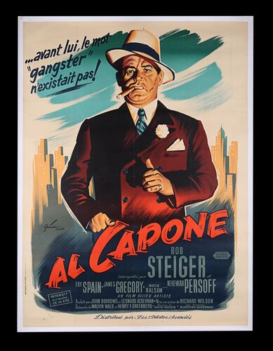 Lot #6 - AL CAPONE (1959) - French 'Grande' Affiche, 1959