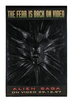 Lot #20 - ALIEN SAGA (1997) - 3D Relief Promotional Poster, 1997
