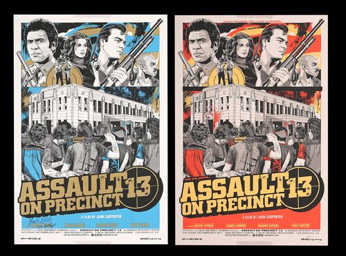 Lot #29 - ASSAULT ON PRECINCT 13 (1976) - Signed and Numbered Limited Edition Regular and Variant Mondo Prints, 2011