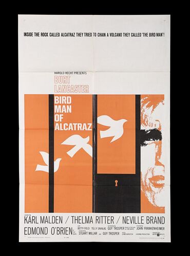 Lot #69 - BIRDMAN OF ALCATRAZ (1962) - US One-Sheet, 1962