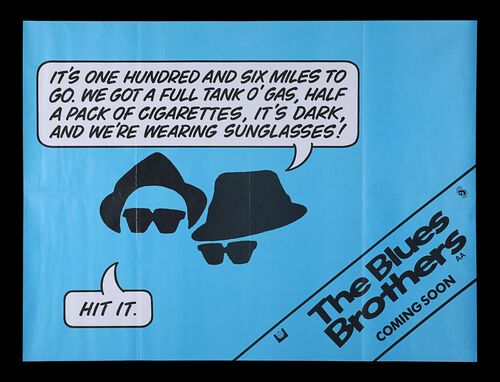 Lot #88 - THE BLUES BROTHERS (1980) - Advance UK Quad, 1980