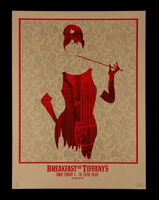 Lot #101 - BREAKFAST AT TIFFANY'S (1961) - Autographed and Hand-numbered Limited Edition Castro Theatre Print, 2011