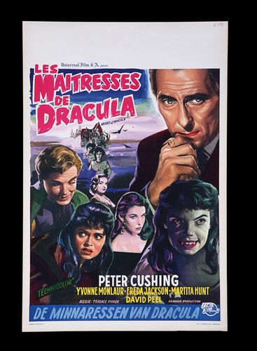 Lot #106 - THE BRIDES OF DRACULA (1960) - Belgian Affiche, 1960