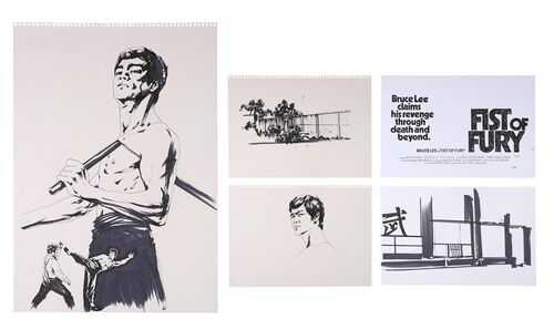 Lot #109 - BRUCE LEE: FIST OF FURY (1972) - Jock Hand-drawn Mondo Poster Concept Study Artwork, 2016