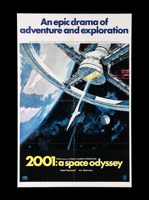 Lot #111 - 2001: A SPACE ODYSSEY (1968) - Bryan Fuller Collection: US One-Sheet (70mm Style A), 1968