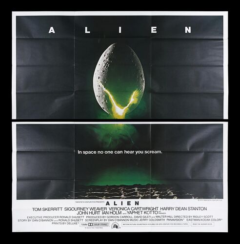 Lot #113 - ALIEN (1979) - Bryan Fuller Collection: US Six-Sheet, 1979