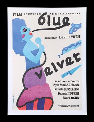Lot #119 - BLUE VELVET (1986) - Bryan Fuller Collection: Polish One-Sheet, 1987