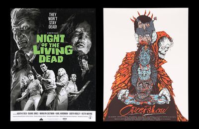 Lot #126 - CREEPSHOW (1982), NIGHT OF THE LIVING DEAD (1968) - Bryan Fuller Collection: Two Limited Edition Horror Prints, 2015, 2018