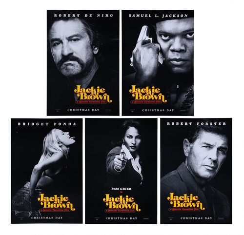 Lot #143 - JACKIE BROWN (1997) - Bryan Fuller Collection: Set of Five Advance US One-Sheets, 1997