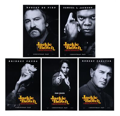 Lot #143 - JACKIE BROWN (1997) - Bryan Fuller Collection: Set of Five Advance US One-Sheets, 1997