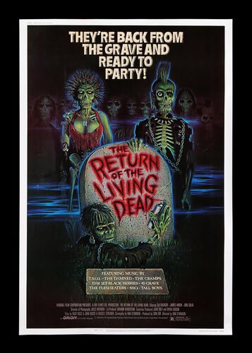 Lot #158 - THE RETURN OF THE LIVING DEAD (1985) - Bryan Fuller Collection: US 60 x 40 Poster, 1985