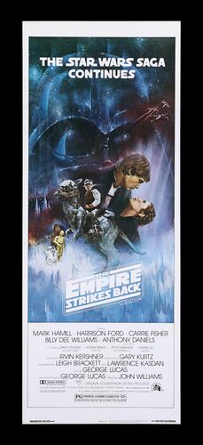 Lot #163 - STAR WARS: EP V - THE EMPIRE STRIKES BACK (1980) - Bryan Fuller Collection: US Insert (Gone With the Wind Style), 1980