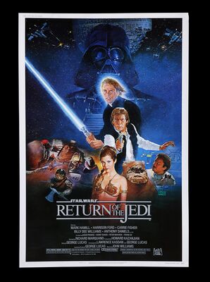 Lot #165 - STAR WARS: EP VI - RETURN OF THE JEDI (1983) - Bryan Fuller Collection: US 60 x 40 Style B Poster, 1983