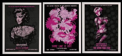 Lot #176 - BUS STOP (1956), SEVEN YEAR ITCH (1955), SOME LIKE IT HOT (1959) - Set of Three Hand-signed and Numbered Limited Edition Castro Theatre Prints, 2010