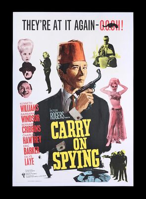 Lot #180 - CARRY ON SPYING (1964) - British One-Sheet, 1964