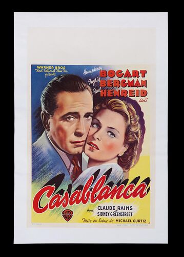 Lot #183 - CASABLANCA (1942) - Belgian Affiche, 1947