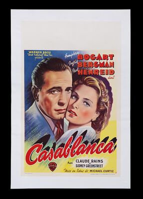 Lot #183 - CASABLANCA (1942) - Belgian Affiche, 1947