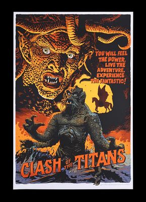 Lot #186 - CLASH OF THE TITANS (1981) - Hand-numbered Limited Edition Mondo Print, 2014