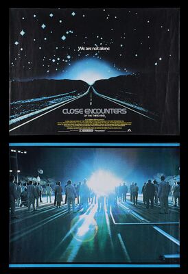 Lot #190 - CLOSE ENCOUNTERS OF THE THIRD KIND (1977) - Two UK Quads, 1986
