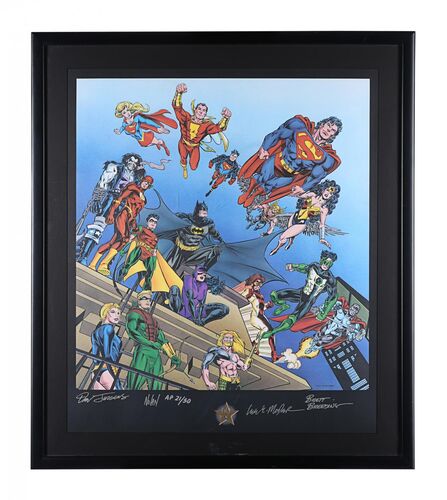 Lot #203 - DC COMICS 60TH ANNIVERSARY (1995) - Hand-signed and Numbered Limited Edition Warner Bros. Artist Proof Portrait, 1995