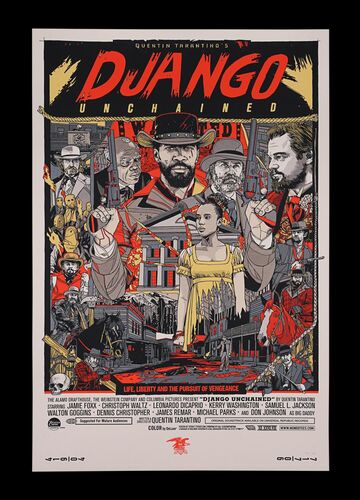 Lot #213 - DJANGO UNCHAINED (2012) - Hand-numbered Limited Edition Regular Mondo Print, 2013