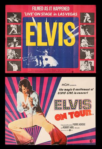 Lot #227 - ELVIS PRESLEY: THAT'S THE WAY IT IS (1970) AND ELVIS ON TOUR (1972) - Two UK Quads, 1970, 1972