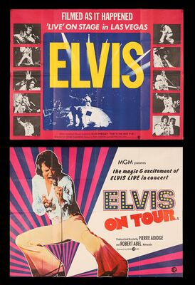 Lot #227 - ELVIS PRESLEY: THAT'S THE WAY IT IS (1970) AND ELVIS ON TOUR (1972) - Two UK Quads, 1970, 1972